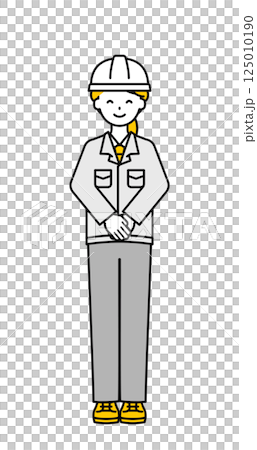 Full body pose_simple worker woman 19 125010190