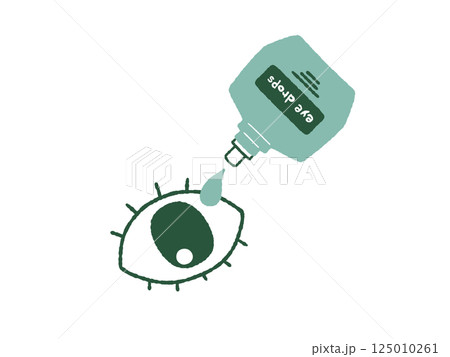 目薬をさす-4色 目薬をさす-4色 125010261