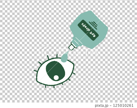 目薬をさす-4色 目薬をさす-4色 125010261