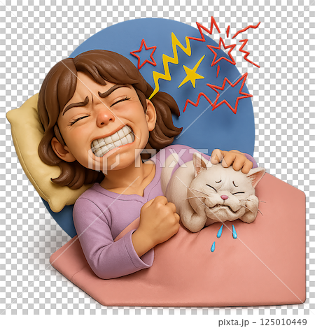 女人睡覺時磨牙 125010449