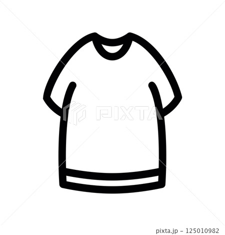 Plus Size T Shirt Outline Icon for Larger Body Types Symbol Plus Size T Shirt Outline Icon for Larger Body Types Symbol 125010982