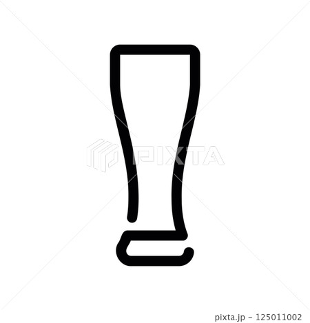 Tall Pilsner Beer Glass Outline Icon Drinkware Line Art Symbol Tall Pilsner Beer Glass Outline Icon Drinkware Line Art Symbol 125011002