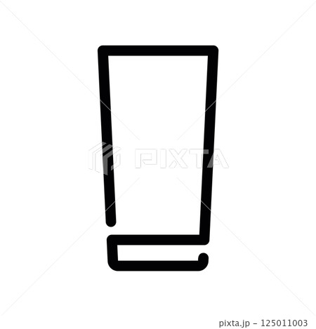Glass Outline Icon Tall Tumbler Drinkware Line Art Symbol Glass Outline Icon Tall Tumbler Drinkware Line Art Symbol 125011003