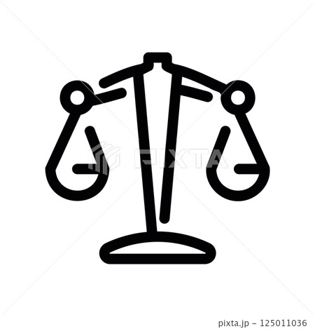 Balanced Scales of Justice Symbol Representing Law and Equality 125011036