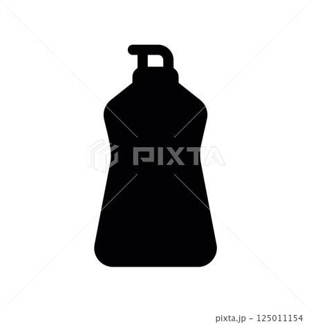 Plastic Bottle Silhouette for Detergent or Household Cleaner Liquid 125011154