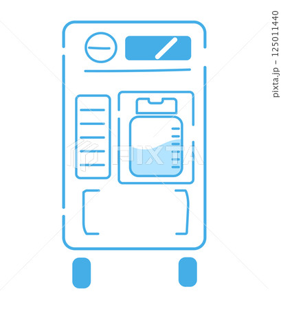 酸素供給機器のイラスト　ベクター 125011440