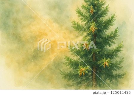 杉林・スギ花粉イメージ 125011456