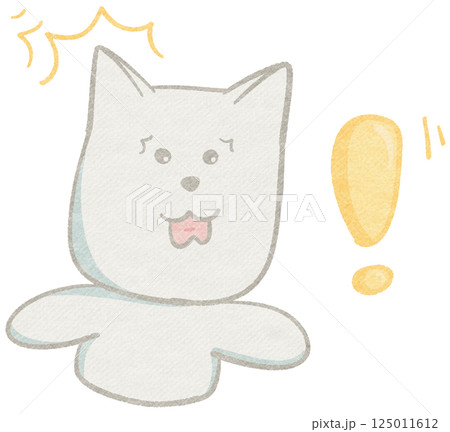 Cute White Dog Sticker Cute White Dog Sticker 125011612