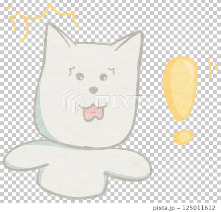 Cute White Dog Sticker Cute White Dog Sticker 125011612