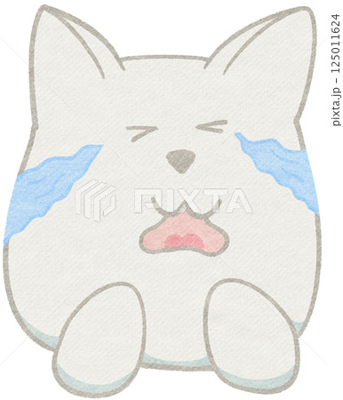Cute White Dog Sticker Cute White Dog Sticker 125011624