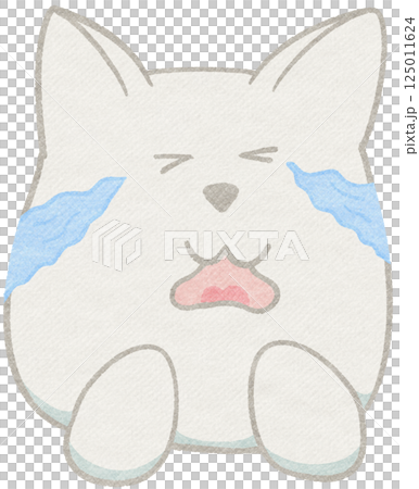 Cute White Dog Sticker Cute White Dog Sticker 125011624