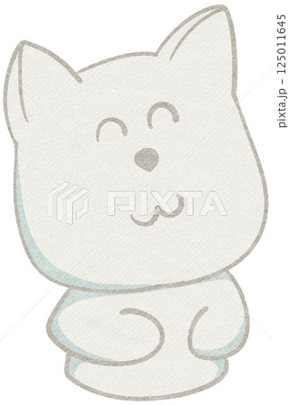Cute White Dog Sticker Cute White Dog Sticker 125011645