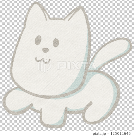 Cute White Dog Sticker 125011646