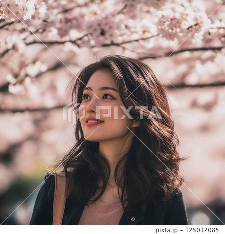 桜の木の下の女性 桜の木の下の女性 125012085