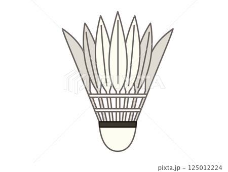 バドミントンシャトルのイラスト 125012224