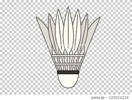 バドミントンシャトルのイラスト 125012224