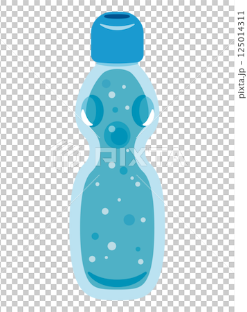 ラムネ飲料のイラスト 125014311
