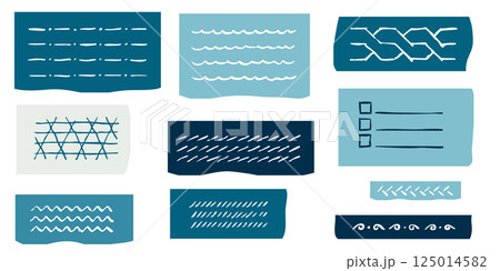 Square grid and striped notepad background with hand drawn lines and pencil texture Square grid and striped notepad background with hand drawn lines and pencil texture 125014582
