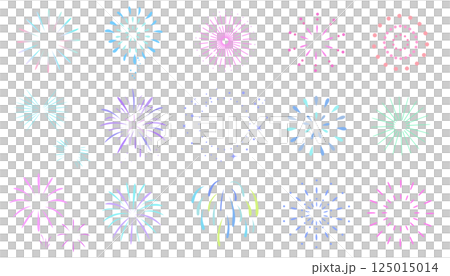 五彩繽紛的煙火插圖集 125015014