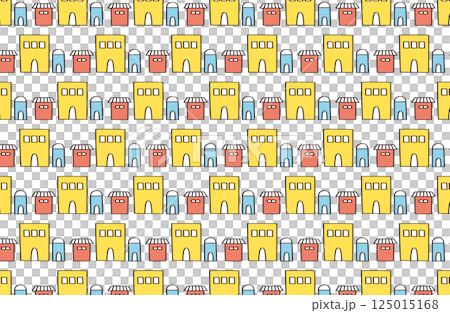 手描きの家の背景 125015168