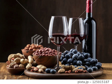 レスベラトロールを含む食品　赤ワイン　ピーナッツ　ブルーベリー 125015187