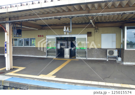 JR北海道、函館本線の函館駅から大沼駅までの普通列車車窓風景(2023年夏曇り空) 125015574