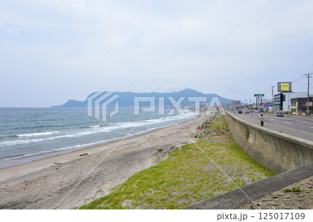 北海道函館空港から函館駅に向かう道のり風景 125017109