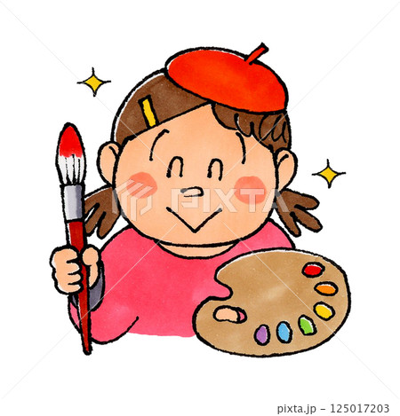 画家の女の子 画家の女の子 125017203
