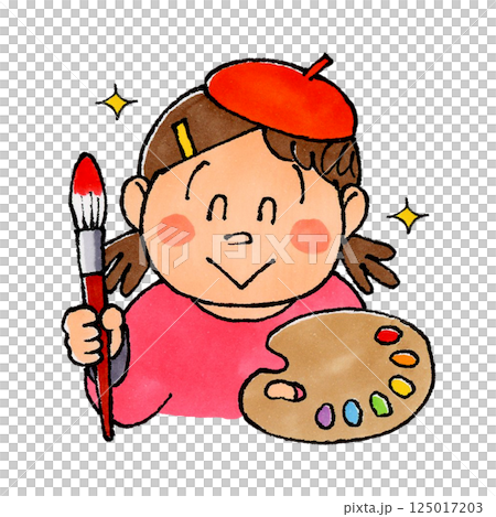 画家の女の子 画家の女の子 125017203