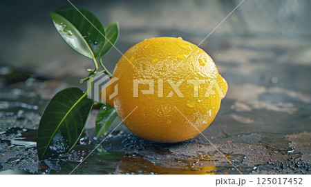 Fresh lemon. Generative AI 125017452