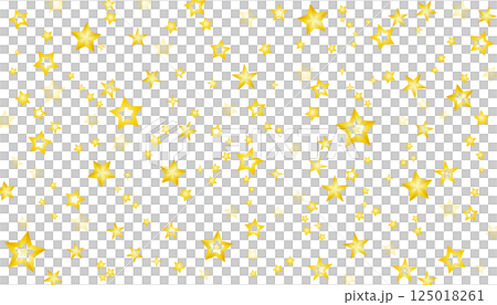 Background illustration of various stars falling (white background) 125018261