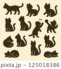 可愛い猫のイラスト 125018386