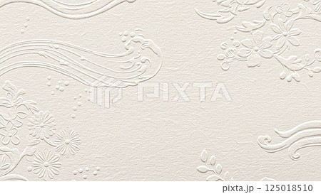 和紙のテクスチャー素材 和紙のテクスチャー素材 125018510