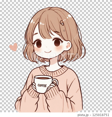 一個女人喝茶 125018751
