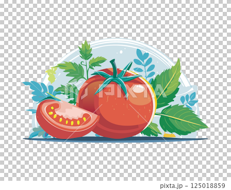 Herbs and tomatoes 125018859