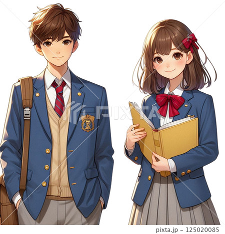 制服を着た学生 制服を着た学生 125020085
