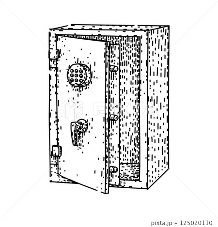 guard safe sketch hand drawn vector 125020110