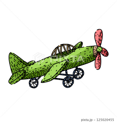 flight model airplane sketch hand drawn vector flight model airplane sketch hand drawn vector 125020455