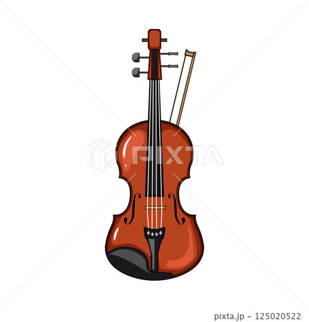 soundpost violin cartoon vector illustration soundpost violin cartoon vector illustration 125020522