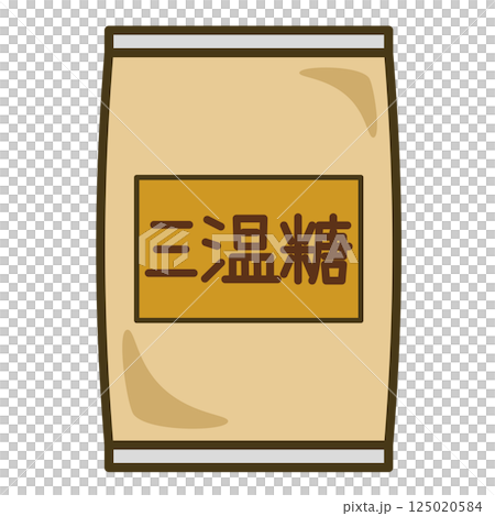 袋子裡的紅糖簡單圖示 袋子裡的紅糖簡單圖示 125020584