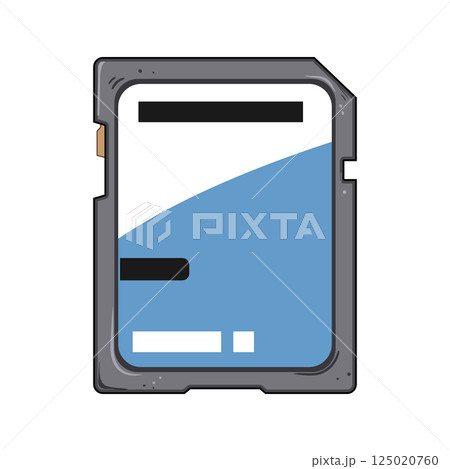 memory sd card cartoon vector illustration 125020760