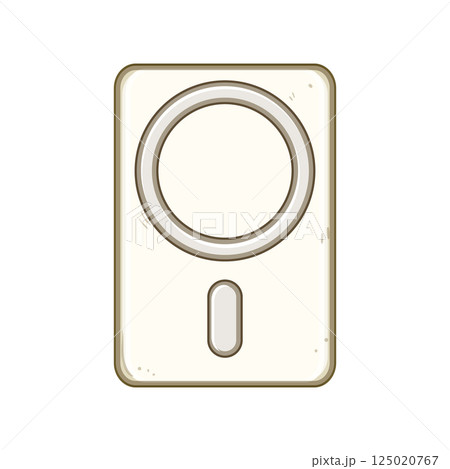 qi power bank wireless cartoon vector illustration 125020767