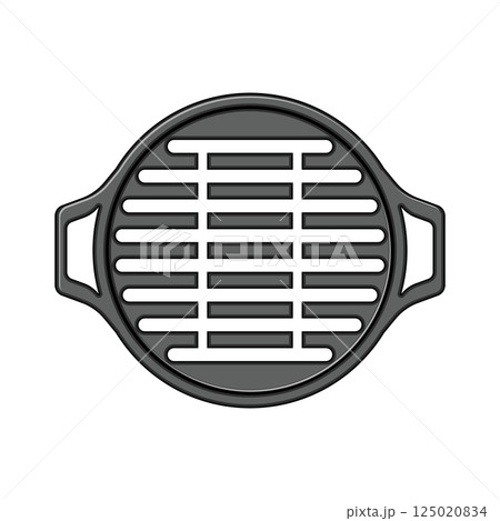 cooking grill rack cartoon vector illustration 125020834
