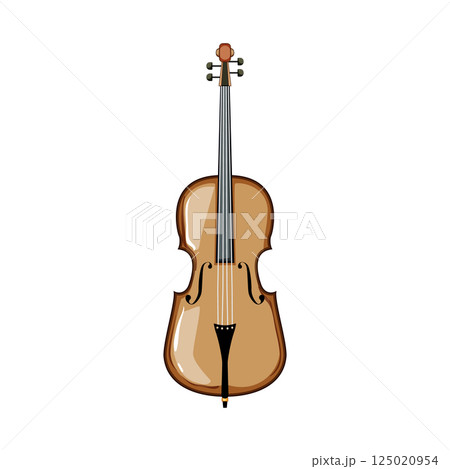 endpin cello cartoon vector illustration endpin cello cartoon vector illustration 125020954