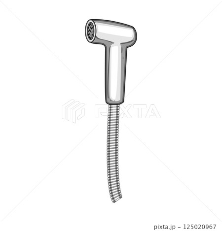 nozzle bidet sprayer cartoon vector illustration 125020967