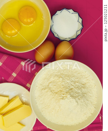 Preparation for baking, bake ingredients. 125021211