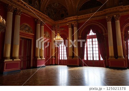 Palace interior background castle hall 125021378