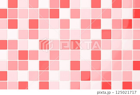 背景素材_タイル_レンガ_ピンク 背景素材_タイル_レンガ_ピンク 125021717