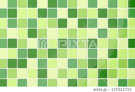 背景素材_タイル_レンガ_緑 背景素材_タイル_レンガ_緑 125021722