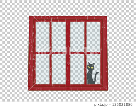 雨天裡黑貓望著窗外 3/5 雨天裡黑貓望著窗外 3/5 125021886